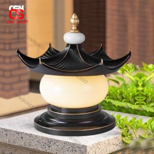 Đèn Trụ Cổng Á Đông Cổ Điển Cao Cấp Cho Biệt Thự, Sân Vườn Nhà Hàng