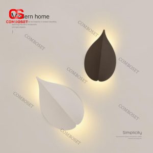 Đèn Tường Hình Lá Nghệ Thuật Ánh Sáng Hắt Tường Phong Cách Hiện Đại