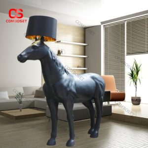 Đèn Tượng Ngựa Nhựa Cao Cấp Ánh Sáng Vàng Ấm Mang Ý Nghĩa Thịnh Vượng