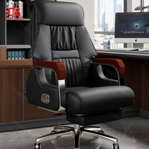 Ghế Massage Có Gác Chân Cho Giám Đốc, Chất Liệu Da