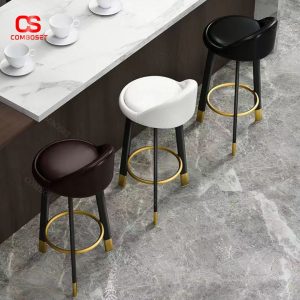 Ghế Quầy Bar Tối Giản Hiện Đại Có Tựa Lưng Sử Dụng Tại Nhà
