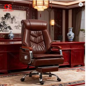 Ghế Thư Giãn Kiêm Massage Bằng Da Bò