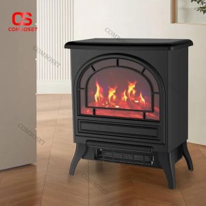 Lò Sưởi Điện Dạng Tủ Thiết Kế Cổ Điển, Tỏa Nhiệt Sưởi Ấm & Trang Trí Nội Thất