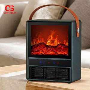 Lò Sưởi Điện Mini Để Bàn, Hiệu Ứng Lửa 3D Ấm Áp Cho Phòng Khách