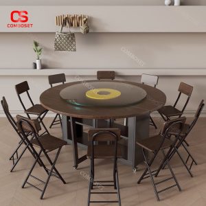 Bàn Ăn Tròn Gấp Lại, Bàn Trang Trí Nội Thất Bằng Gỗ