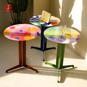 Bàn Bauhaus Nhiều Màu, Bàn Bên Nhỏ Tròn Hiện Đại