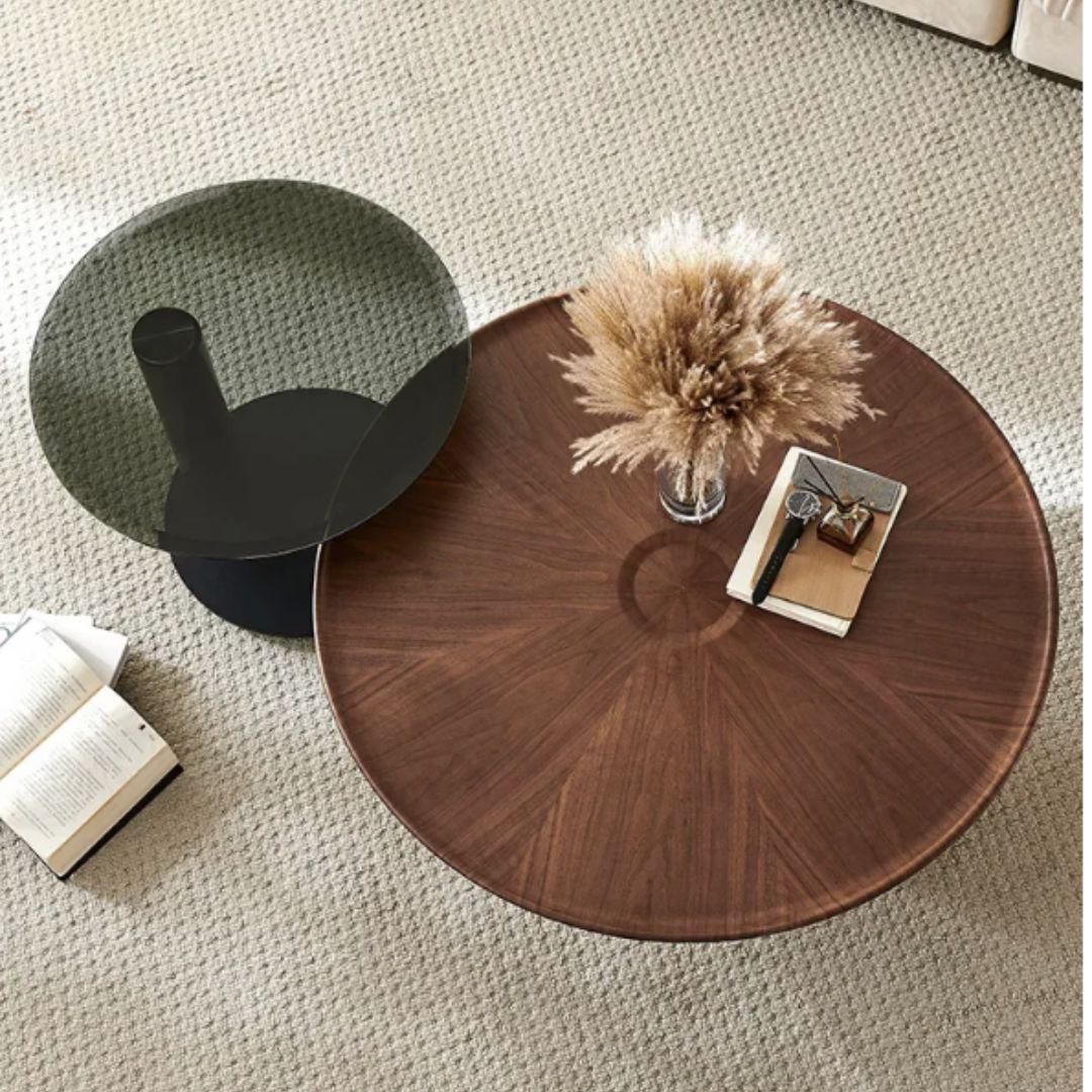 Bàn Cafe Đĩa Bay Hình Tròn, Bàn Phòng Khách Sang Trọng