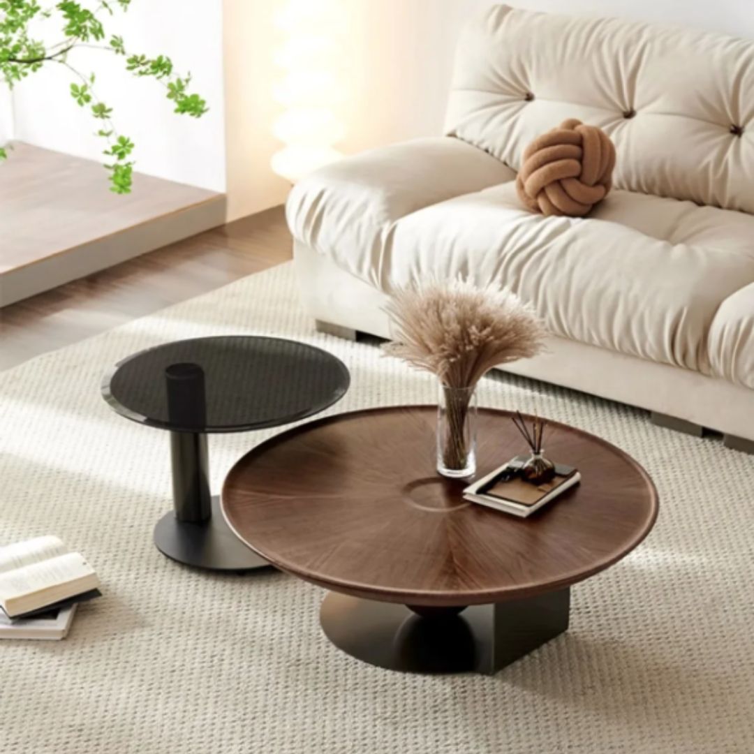 Bàn Cafe Đĩa Bay Hình Tròn, Bàn Phòng Khách Sang Trọng