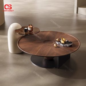 Bàn Cafe Đĩa Bay Hình Tròn, Bàn Phòng Khách Sang Trọng