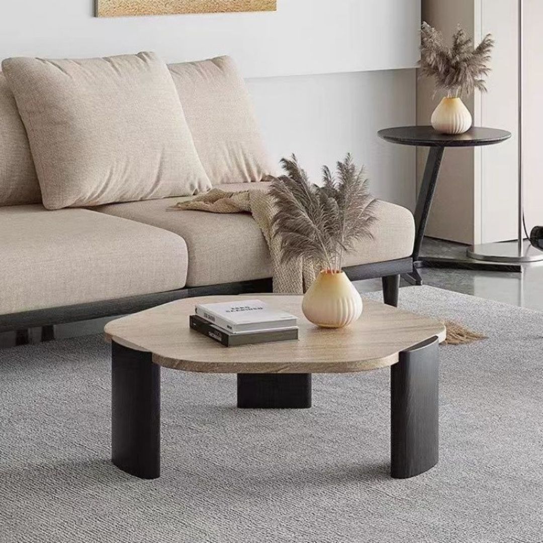 Bàn Gỗ Chất Liệu Đá Phiến, Bàn Trà Nhỏ Decor Gia Dụng