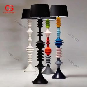 Đèn Đứng Decor Xếp Tầng Hình Học Phong Cách Pop Art Hiện Đại