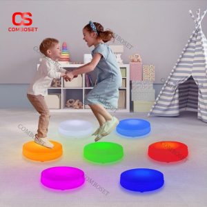 Đèn LED Sàn Đổi Màu Trò Chơi Vận Động Cho Bé, Khu Vui Chơi, Sân Vườn