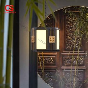 Đèn Lồng Treo Hiên Nhà Khung Sắt Phong Cách Á Đông Sang Trọng