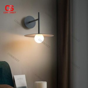 Đèn Tường Bóng Tròn Treo Đĩa Thiết Kế Bắc Âu Hiện Đại, Tối Giản