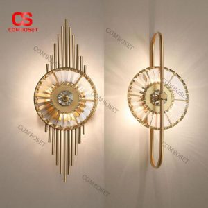 Đèn Tường Decor Tia Sáng Xếp Tầng Phong Cách Art Deco