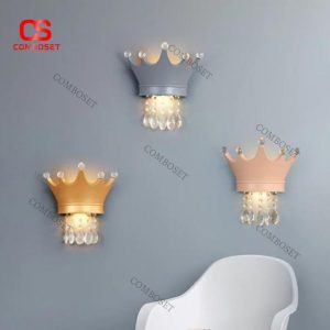 Đèn Tường Decor Vương Miện Ánh Sáng Dịu Phong Cách Công Chúa
