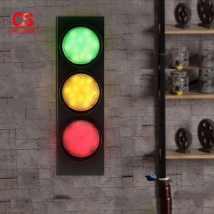 Đèn Tường LED 3 Màu Lấy Cảm Hứng Đèn Giao Thông Retro