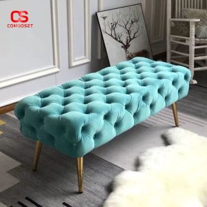 Ghế Đầu Cuối Giường Ngủ, Sofa Dài Chân Kim Loại
