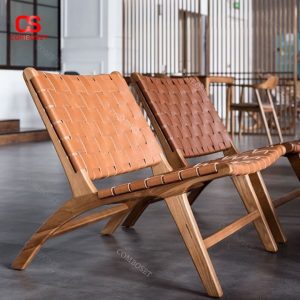 Ghế Gỗ Dạng Dây Đan, Ghế Đơn Nhiều Màu