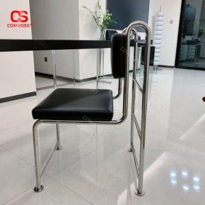 Ghế Lưng Inox Thiết Kế Đơn Giản, Ghế Văn Phòng