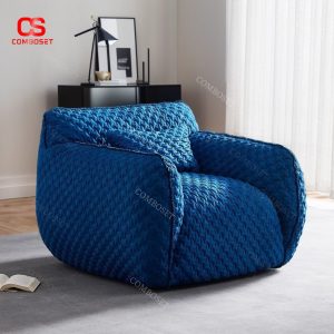 Ghế Sofa Đơn Dáng Thấp Bo Tròn, Bọt Xốp Đàn Hồi Cao