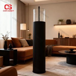 Lò Sưởi Để Sàn Dáng Trụ Thẳng 150cm Hiện Đại Phong Cách Bắc Âu