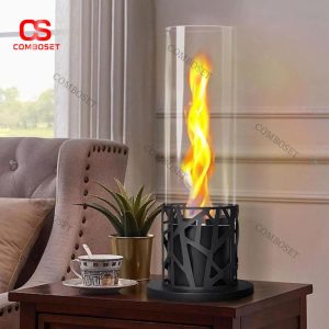 Lò Sưởi Mini Ống Kính Cao Thẳng Đứng Sang Trọng Tiết Kiệm Diện Tích