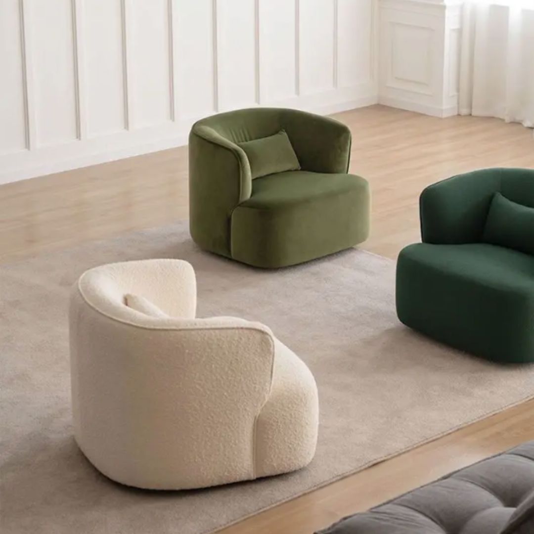 Sofa Nhung Cừu Sang Trọng, Ghế Quán Cafe