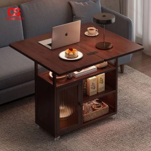 Bàn Cạnh Sofa, Bánh Xe Cao Cấp, Bàn Nhiều Tầng
