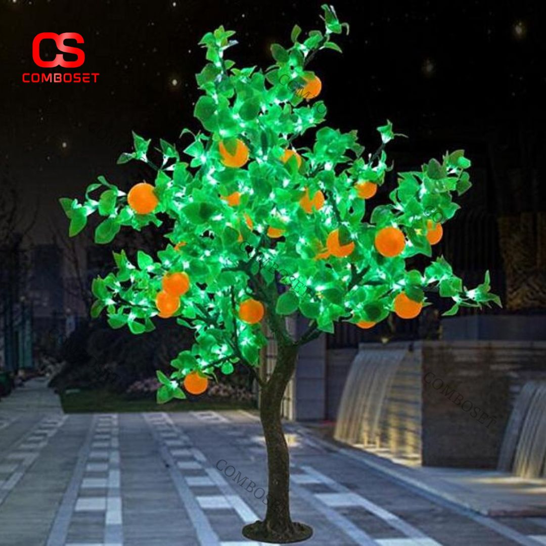 Đèn Cảnh Quan Cây Cam LED Trang Trí Khuôn Viên Ban Đêm
