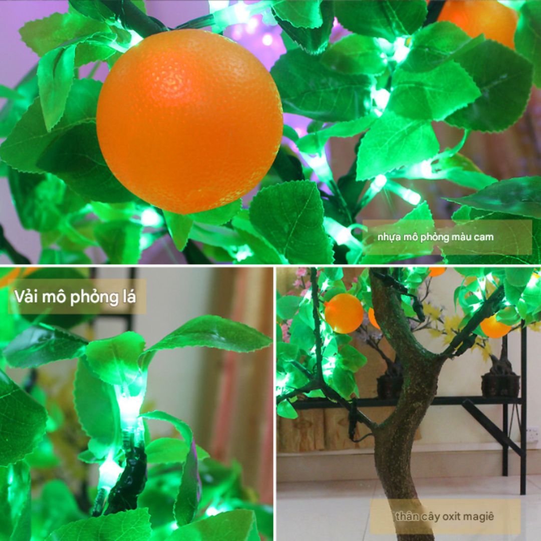 Đèn Cảnh Quan Cây Cam LED Trang Trí Khuôn Viên Ban Đêm