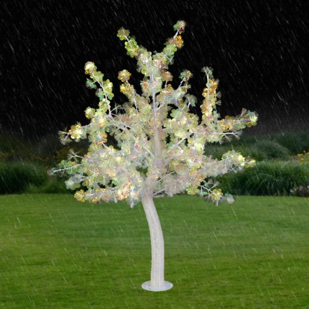 Đèn Cây Hình Hoa Tuyết Phát Sáng Lấp Lánh Không Gian Sân Vườn