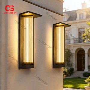 Đèn Gắn Tường Ngoại Thất 3 Chế Độ Ánh Sáng Thanh Lịch