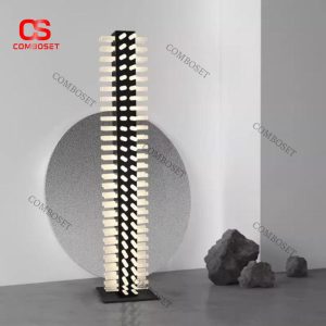 Đèn Sàn Cột Ánh Sáng Hình Học Nghệ Thuật Hiện Đại