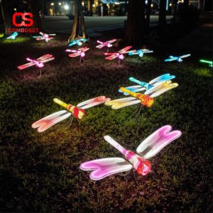 Đèn Sân Vườn Chuồn Chuồn Ánh Sáng Rực Rỡ Ấn Tượng Công Viên, Biệt Thự