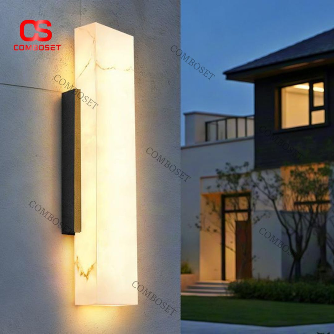 Đèn Tường Giả Đá Phong Cách Tối Giản Cho Biệt Thự