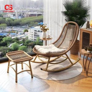 Ghế Bập Bênh Ngoài Trời, Đệm Ngồi Và Chỗ Để Chân