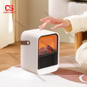 Lò Sưởi Điện Để Bàn Sưởi Nhanh Giả Lửa Ấm Áp Làm Quà Tặng