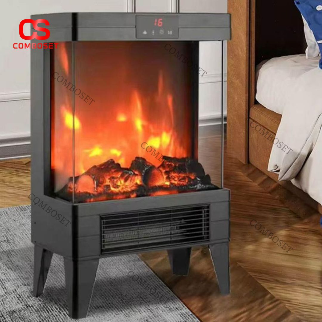 Lò Sưởi Điện Gia Đình Thông Minh Có Remote Tiện Lợi