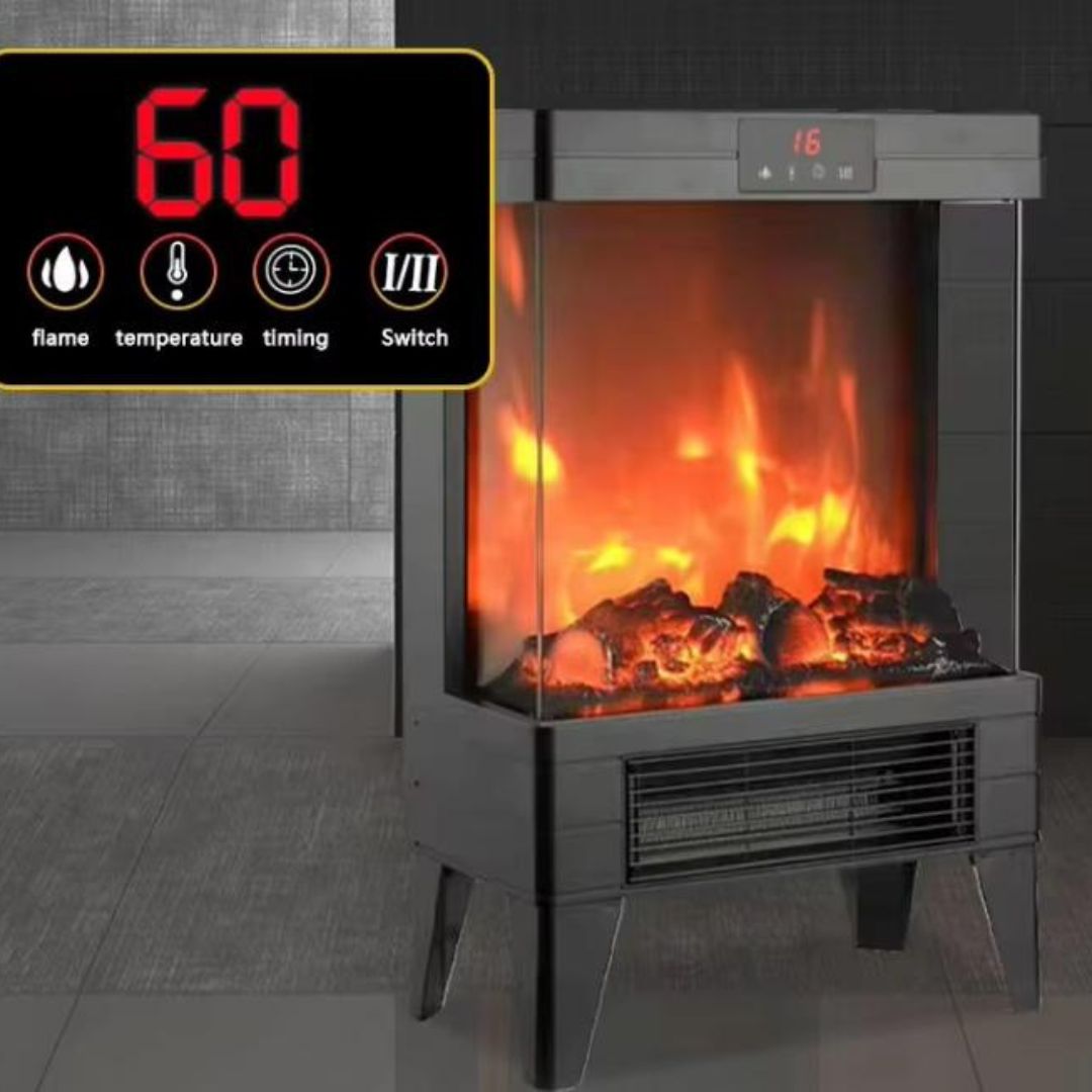 Lò Sưởi Điện Gia Đình Thông Minh Có Remote Tiện Lợi