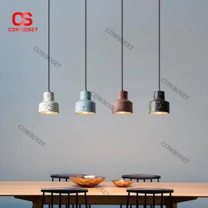 Đèn Thả Trần Đá Mài Màu Sắc Phong Cách Tối Giản Hiện Đại