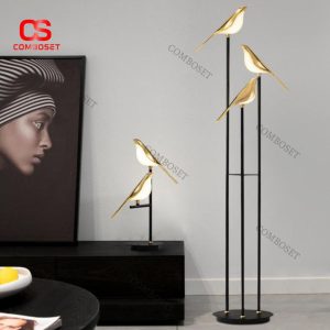 Đèn Sàn Chim Xoay 360 Độ Thiết Kế Hiện Đại Trang Trí Phòng Khách