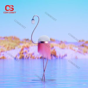 Đèn Sàn Hồng Hạc Nghệ Thuật Tua Rua Sang Trọng