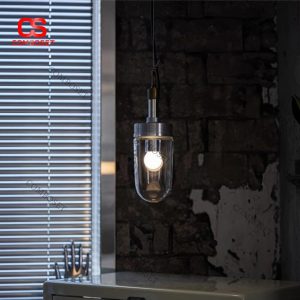 Đèn Thả Cổ Điển Thủy Tinh Trong Suốt Phong Cách Vintage Tối Giản