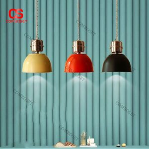Đèn Thả Trần Kim Loại Hình Chuông Tròn Nhỏ Gọn Hiện Đại