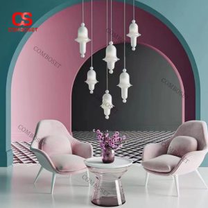 Đèn Thả Trần Kính Mờ Dáng Chuông Nghệ Thuật Phong Cách Hiện Đại