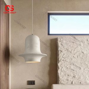 Đèn Treo Trần Hình Chuông Bề Mặt Sần Nghệ Thuật Wabi Sabi