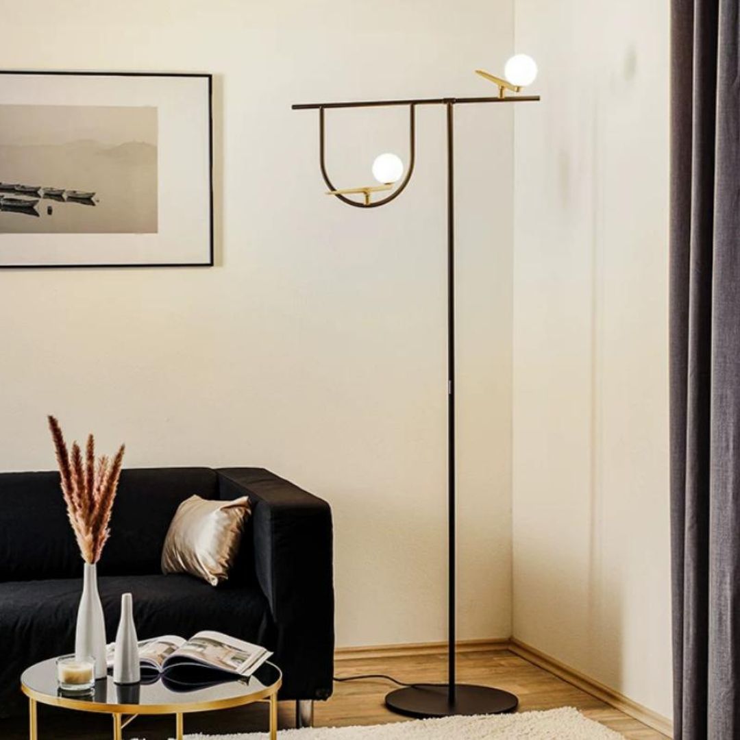 Đèn Cây Decor Hình Học Tối Giản Sang Trọng Cho Không Gian Nội Thất Hiện Đại