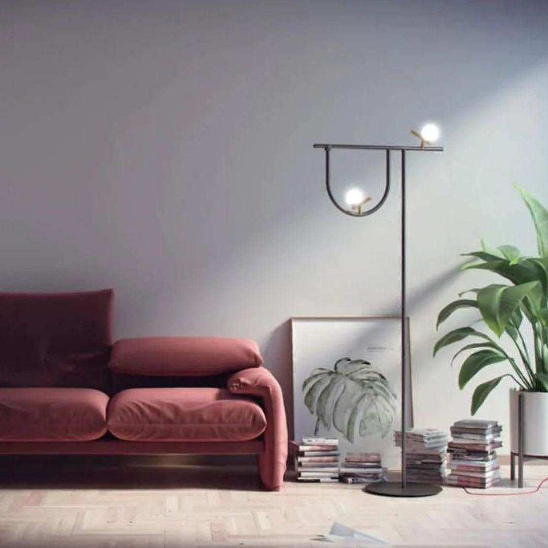 Đèn Cây Decor Hình Học Tối Giản Sang Trọng Cho Không Gian Nội Thất Hiện Đại