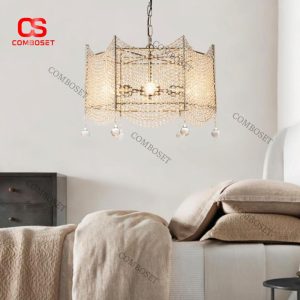 Đèn Chùm Pha Lê Rèm Sóng Sang Trọng Phong Cách Châu Âu